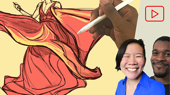 Drawing Clothing: Moving Folds