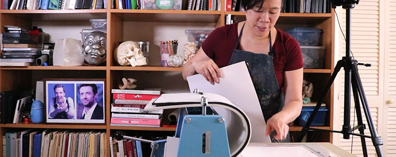 Clara banner Drypoint