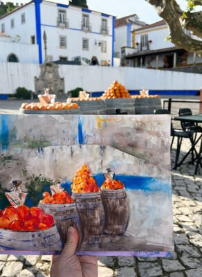 Clara Obidos Portugal oranges