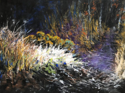 Oil Pastel Landscape Drawing