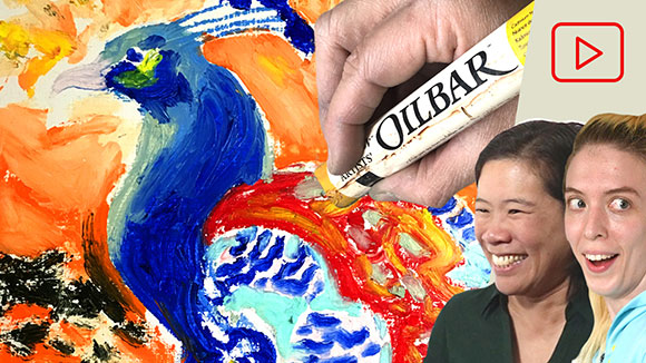 Drawing with Oil Bars and Oil Pastel