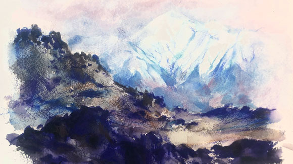 landscape painting drawing