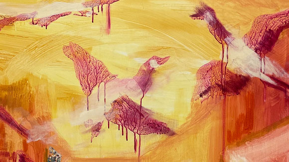 Lauryn painting banner